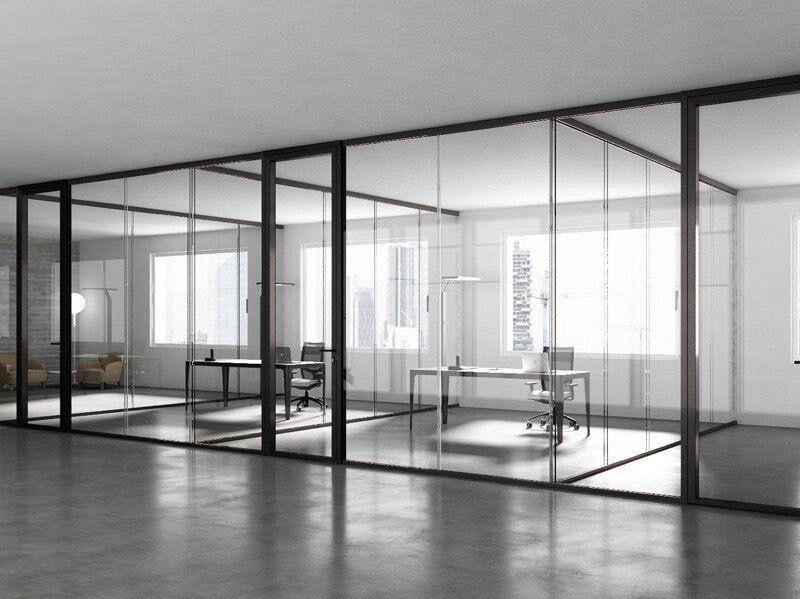 زجاج سكريت المكاتب الداخلية — 03