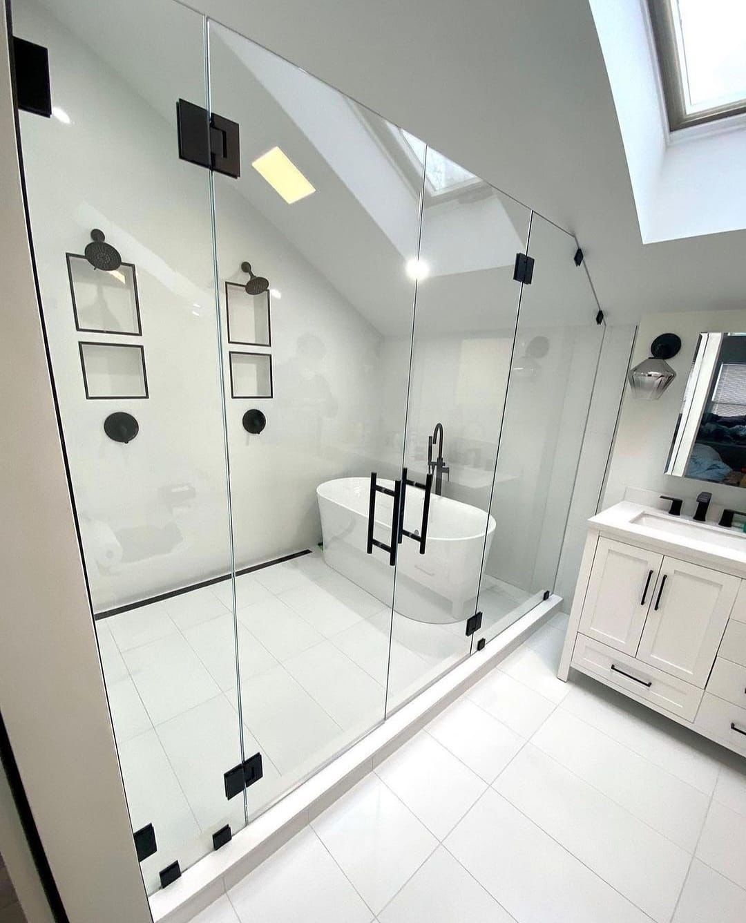 زجاج سكريت كبائن شاور الحمامات — 03