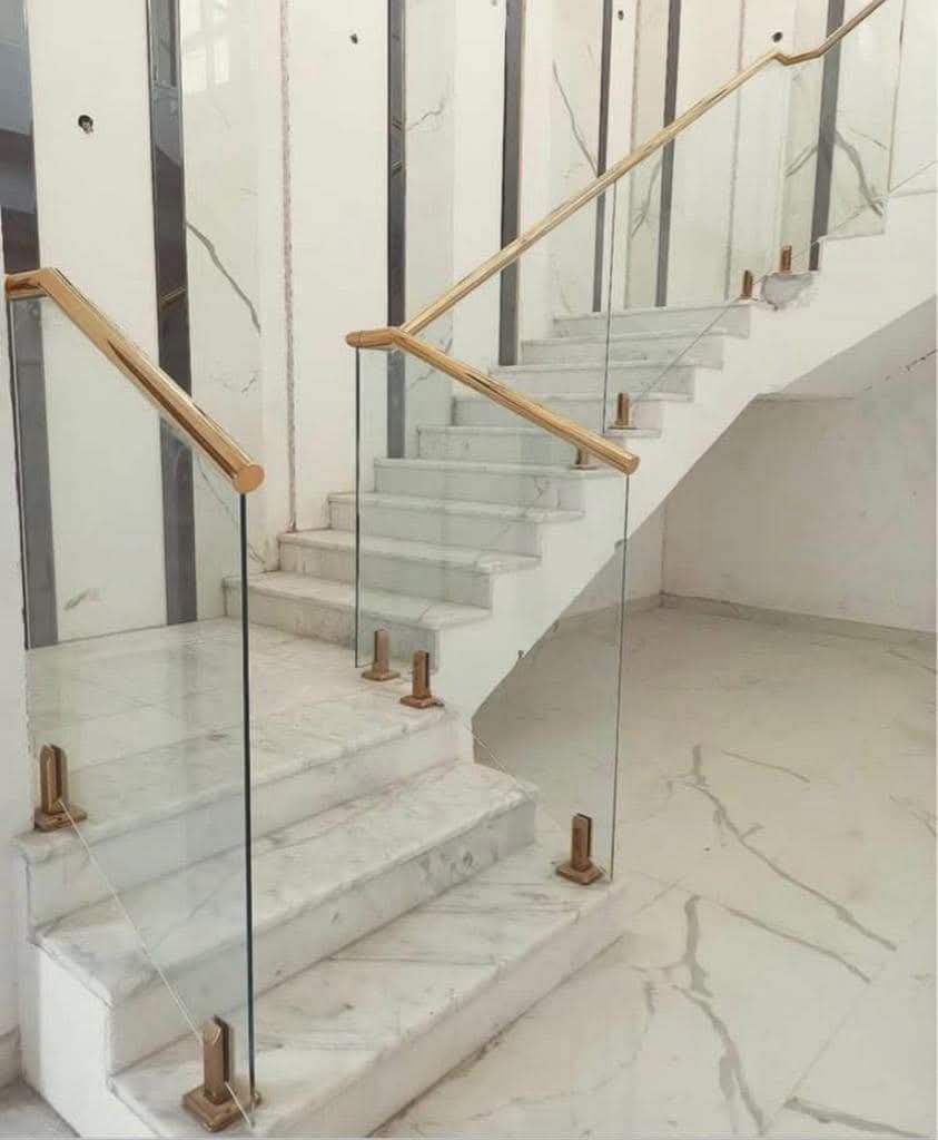 زجاج سكريت دربزين الدرج — 12